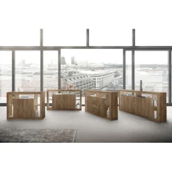 Buffet 2 portes chene marron foncé