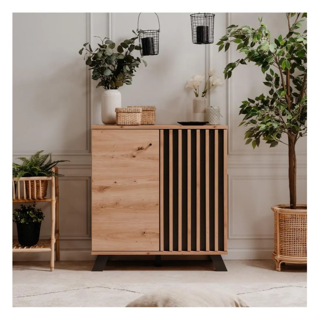 Buffet 2 Portes Décor Chêne Artisan LUBLIN