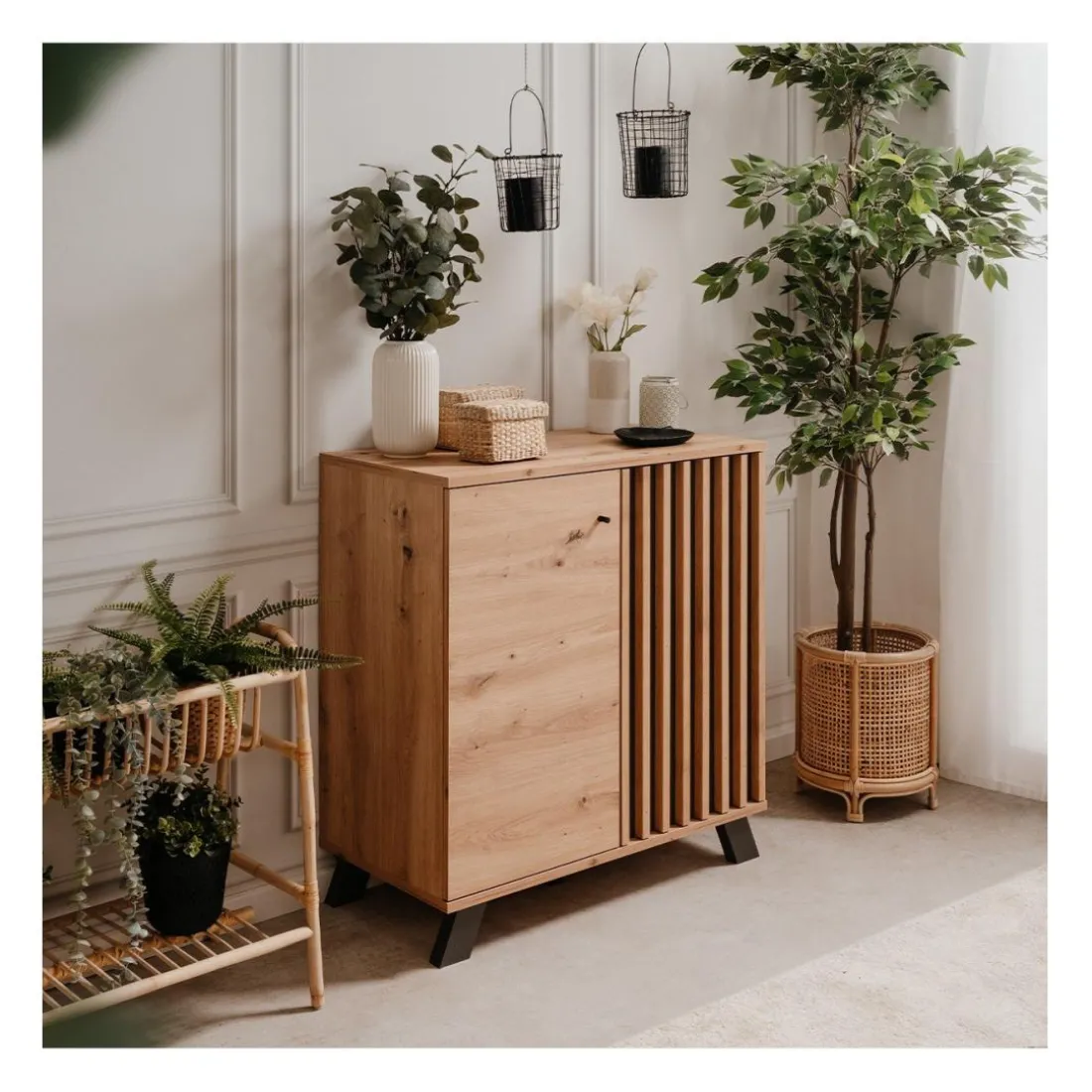 Buffet 2 Portes Décor Chêne Artisan LUBLIN