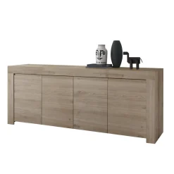 Buffet 4 portes en bois FIRENZE décor chene
