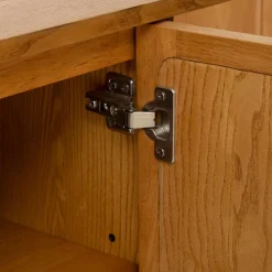 Buffet 4 portes Kisco hévéa Rotin