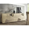 Buffet 4 portes VITTORIA décor chene avec sérigraphie