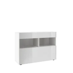 Buffet 1 tiroir et 1 abattant SORANO blanc