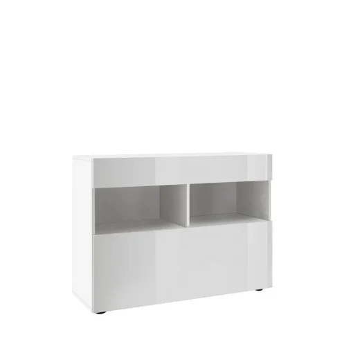 Buffet 1 tiroir et 1 abattant SORANO blanc