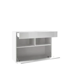 Buffet 1 tiroir et 1 abattant SORANO blanc