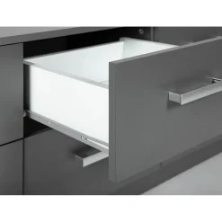 Buffet 6 Tiroirs Gris Graphite ELENZIO