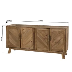 Buffet ANDRIAN 4 Portes Bois Pin Recyclé