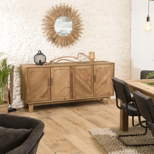 Buffet ANDRIAN 4 Portes Bois Pin Recyclé