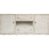 Buffet avec moulures PORTO Bois Blanc et Or
