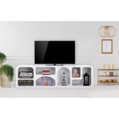 Buffet bas Navalor design arches style troglodyte Blanc