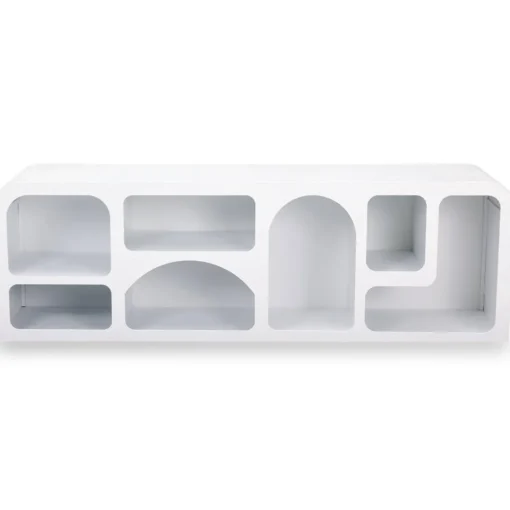 Buffet bas Navalor design arches style troglodyte Blanc