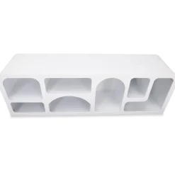 Buffet bas Navalor design arches style troglodyte Blanc