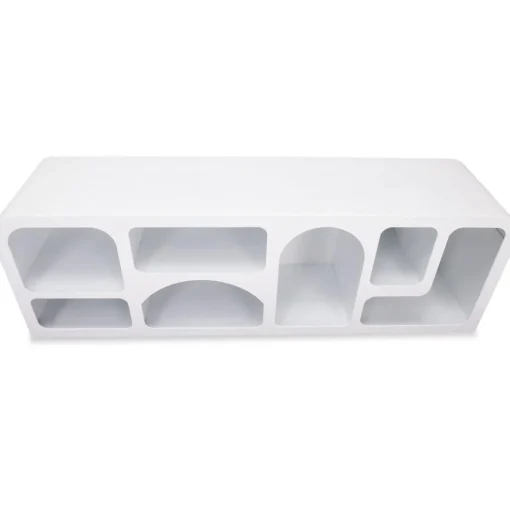 Buffet bas Navalor design arches style troglodyte Blanc