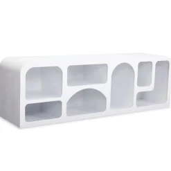 Buffet bas Navalor design arches style troglodyte Blanc
