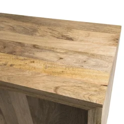 Buffet bois Manguier 160x45cm 2 portes coulissantes 1 étagère Jodhpur