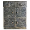 Buffet bois sculpté style oriental 6 portes L70cm Matana Bronze patiné