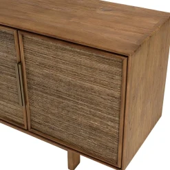 Buffet en bois de teck recyclé naturel 4 portes