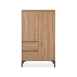 Buffet Haut 2 Portes 2 Tiroirs et 2 étagères PLOCK