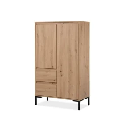 Buffet Haut 2 Portes 2 Tiroirs et 2 étagères PLOCK