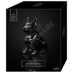 Bulldog en Céramique Noir 20cm