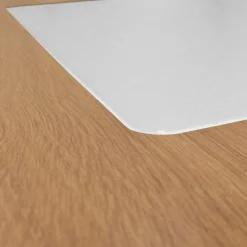 Bureau à 2 Tiroirs en Bois Marron et Métal Blanc LUCIUS