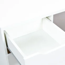 Bureau à glissières métalliques Blanc MAURATI