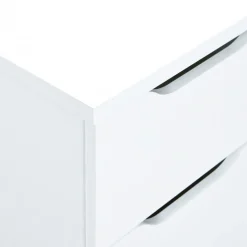 Bureau à glissières métalliques Blanc MAURATI