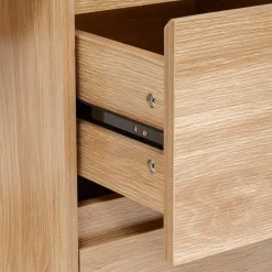 Bureau 2 tiroirs Abana bois clair