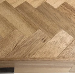 Bureau 2 tiroirs en bois et pieds métal