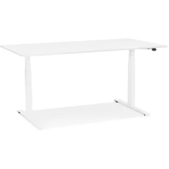 Bureau assis debout électrique 'TRONIK' blanc