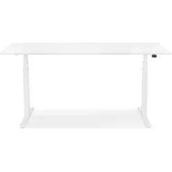 Bureau assis debout électrique 'TRONIK' blanc