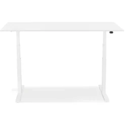 Bureau assis debout électrique 'TRONIK' blanc