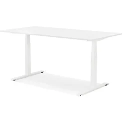 Bureau assis debout électrique 'TRONIK' blanc