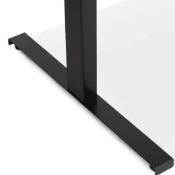 Bureau assis-debout électrique 'BIONIK'avec plateau en bois et métal noir