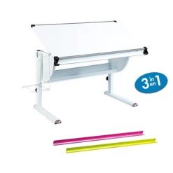 Bureau blanc 3 en 1 MATTHIS