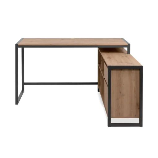 Bureau d'Angle Modulable Décor Chêne Prague