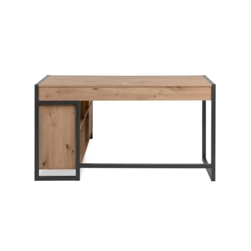 Bureau d'Angle Modulable Décor Chêne Prague