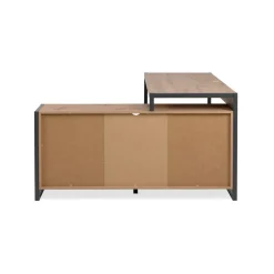 Bureau d'Angle Modulable Décor Chêne Prague