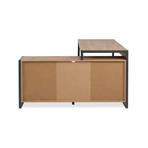 Bureau d'Angle Modulable Décor Chêne Prague