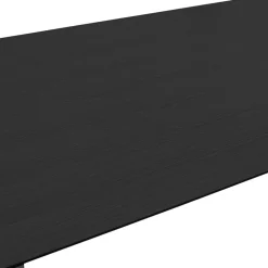 Bureau de direction droit 'GIMINI' en bois et métal noir