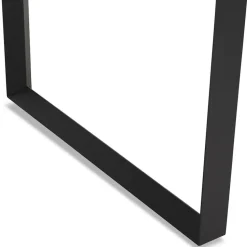 Bureau de direction droit 'GIMINI' en bois et métal noir