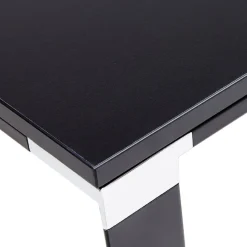 Bureau droit design 'XLINE' en bois noir