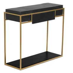 Bureau KORMA Marron Noir Et Métal Doré