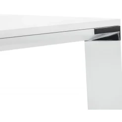 Bureau Piétement en Métal Blanc CESARO Blanc
