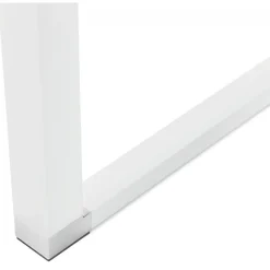 Bureau Piétement en Métal Blanc CESARO Blanc