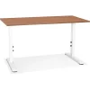 Bureau réglable en hauteur 'OSMOSE' en bois et métal blanc
