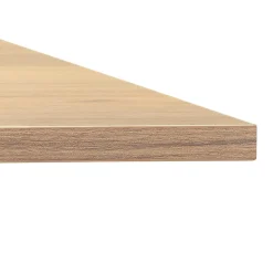 Bureau réglable en hauteur 'OSMOSE' en bois finition naturelle et métal noir