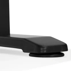 Bureau réglable en hauteur 'OSMOSE' en bois Noyer et métal noir