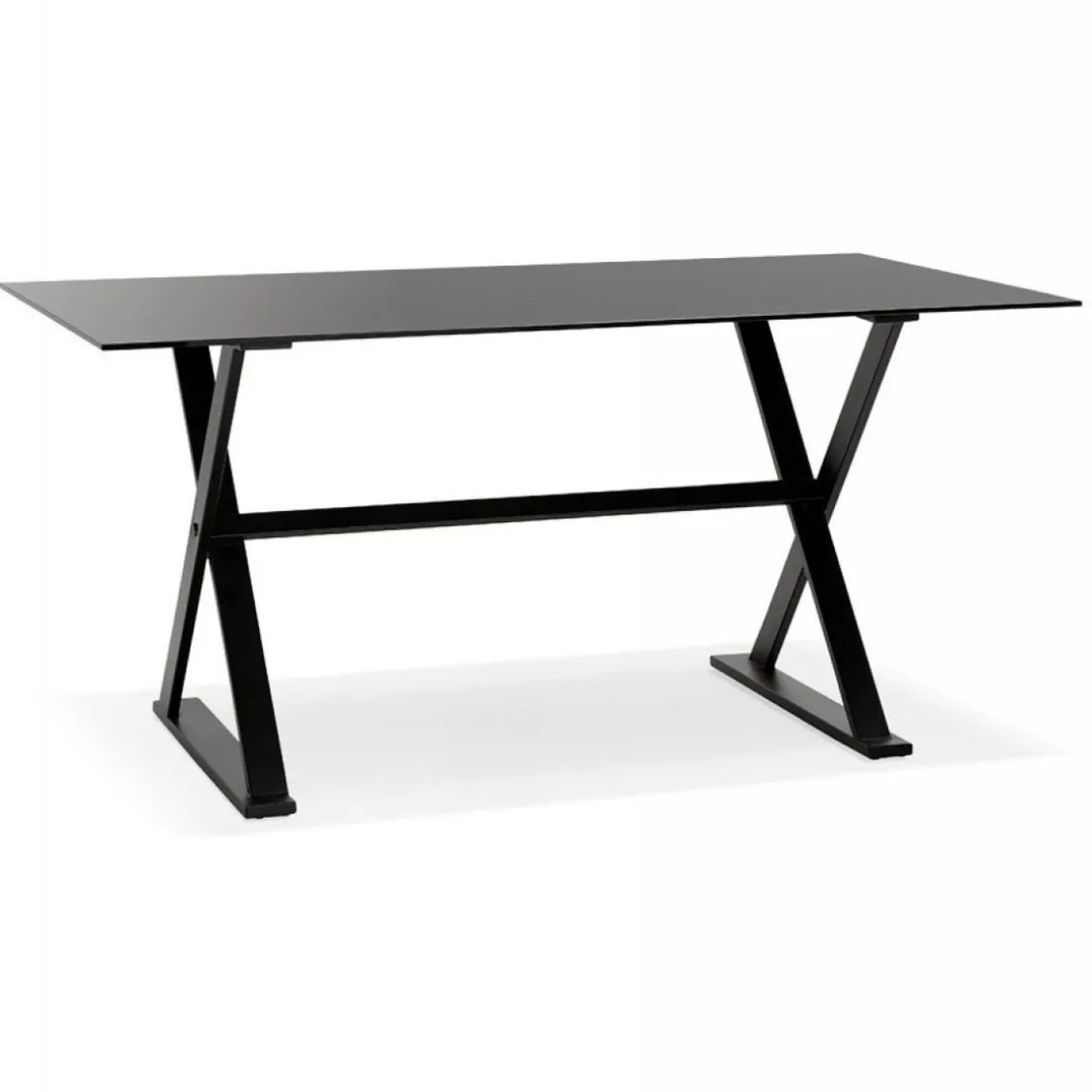 Bureau Verre Noir HAYLEY