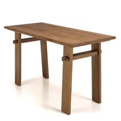 Bureau 140x60cm en bois de teck recyclé